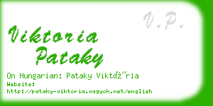 viktoria pataky business card